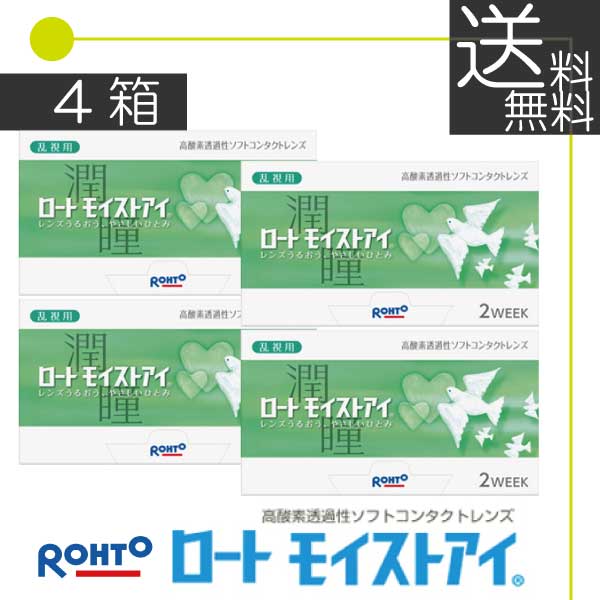 ロート モイストアイ乱視用（6枚入）　×4箱 コンタクト　2week　2ウィーク　送料無料の通販は