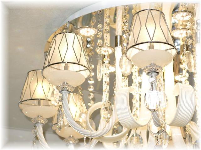 シャンデリア シーリングライト led 照明 照明器具 天井直付灯 シンプル リモコン 安い 北欧 おしゃれ アンティーク リビング ダイニング スワロフスキー 大型 豪華 天井照明 洋室 6畳 8畳 10畳 12畳 モダン 黒【LED付き！】新品 超豪華 LED クリスタル シャンデリア_3