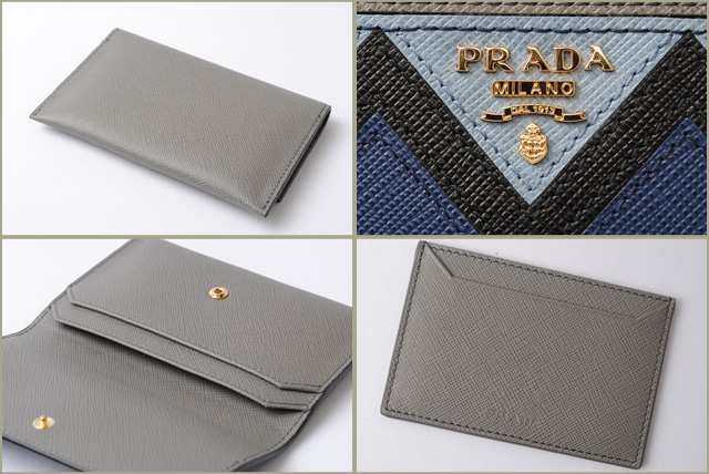 中古品 プラダ カードケース/折財布 PRADA 1MC004 SAFFIANO GRECHE/型