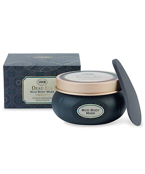 【 SABON サボン  】ブラック ボディマスク デッドシー / 200g / ソルティ アロマティック グリーンの香り