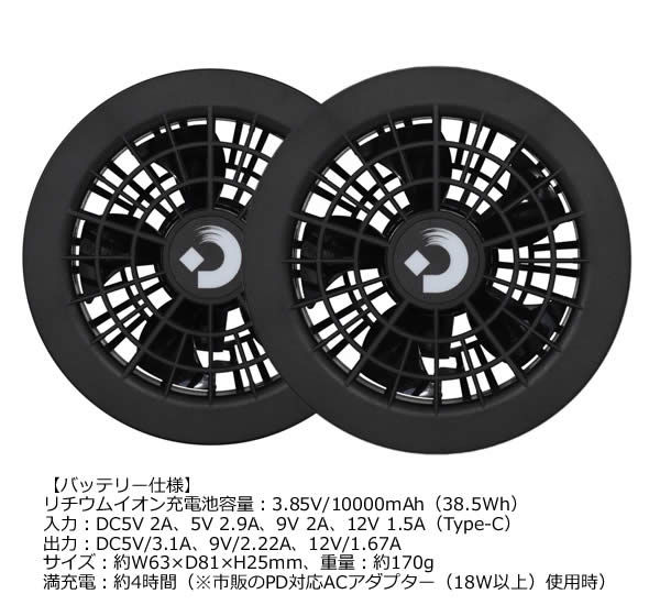 送料無料】大進 ひんやり気化冷却ファンベスト DEC-5VF 送風 気化効果