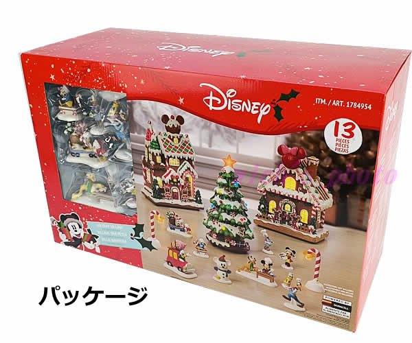 ディズニー コストコ クリスマスビレッジ 13ピースセット ミッキー
