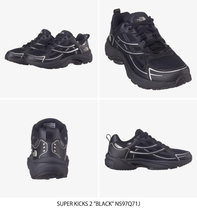 【正規品】ノースフェイス スニーカー THE NORTH FACE SUPER KICKS 2 BLACK NS97Q71J