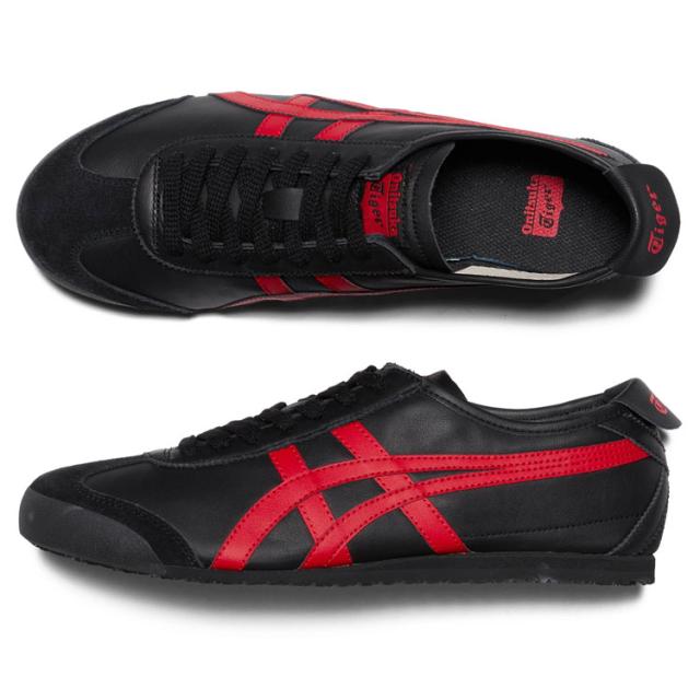 オニツカタイガー スニーカー Onitsuka Tiger MEXICO 66 メキシコ66 BLACK/CLASSIC RED ブラック クラシックレッド # 1183C102.004 シューズ_2