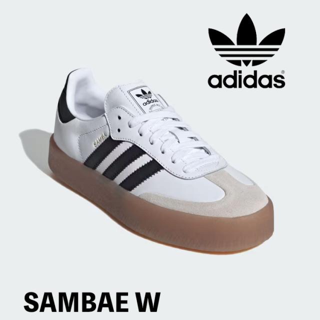 アディダス オリジナルス スニーカー adidas Originals SAMBAE W サンベイW JI1349 Cloud White / Core Black / Gold Metallic クラウドホワイト コアブラック ゴールドメタリック ガームソール シューズ【中古】未使用品の通販は