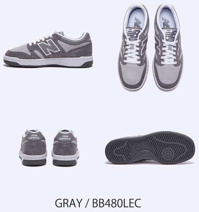 ニューバランス 417 スニーカー New Balance 480 BB480LEC GRAY グレー シューズ_1