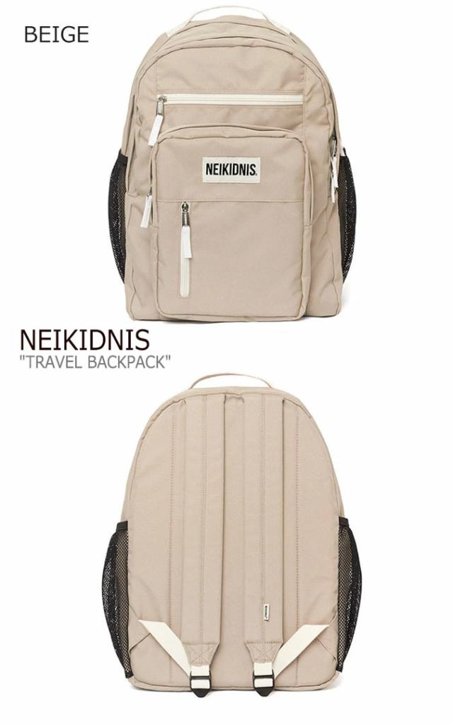 ネイキドニス リュック NEIKIDNIS 正規販売店 メンズ レディース TRAVEL BACKPACK トラベル バックパック BLACK ブラック BEIGE ベージュ INDI インディ PINK ピンク 015TRB02/03/04 バッグ