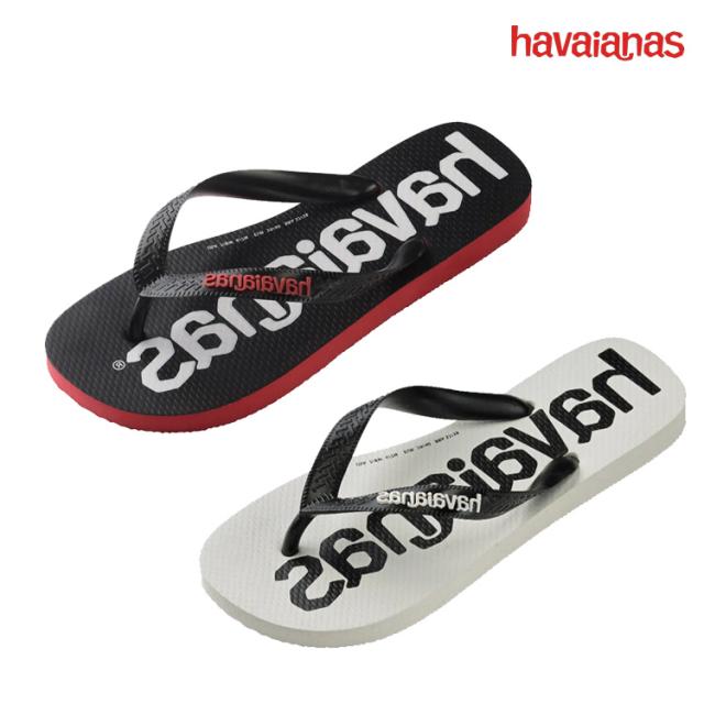 ハワイアナス サンダル HAVAIANAS メンズ レディース FLIP FLOPS Top Logomania2  フリップ フロップス トップ ロゴマニア2 RUBY RED ルビーレッド WHITE ホワイト 41457412090/3624 シューズ