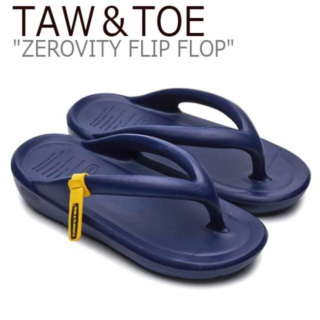 トー＆トー サンダル メンズ レディース TAW＆TOE ZEROVITY FLIP FLOP ゼロビティ フリップ フロップ NAVY ネイビー 1094946 ZFFNAA シューズ