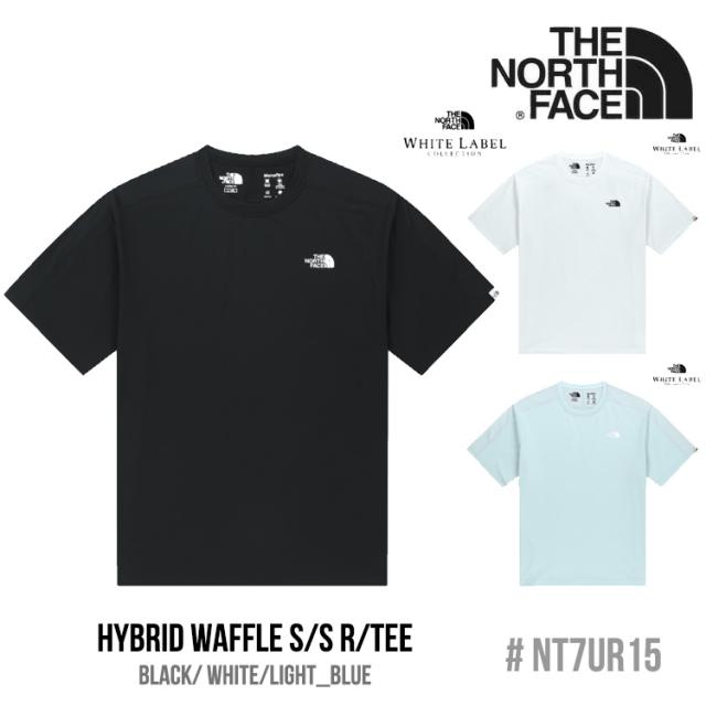 ノースフェイス シャツ THE NORTH FACE HYBRID WAFFLE S/S R/TEE ハイブリッド ワッフル ショートスリーブ ラウンドTEE BLACK ブラック WHITE ホワイト LIGHT_BLUE ライトブルー NT7UR15K/J/L ウェア