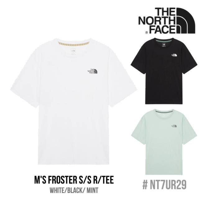 ノースフェイス シャツ THE NORTH FACE M’S FROSTER S/S R/TEE メンズ フロスター ショートスリーブ ラウンドTEE WHITE ホワイト BLACK ブラック MINT ミント NT7UR29A/B/C ウェア