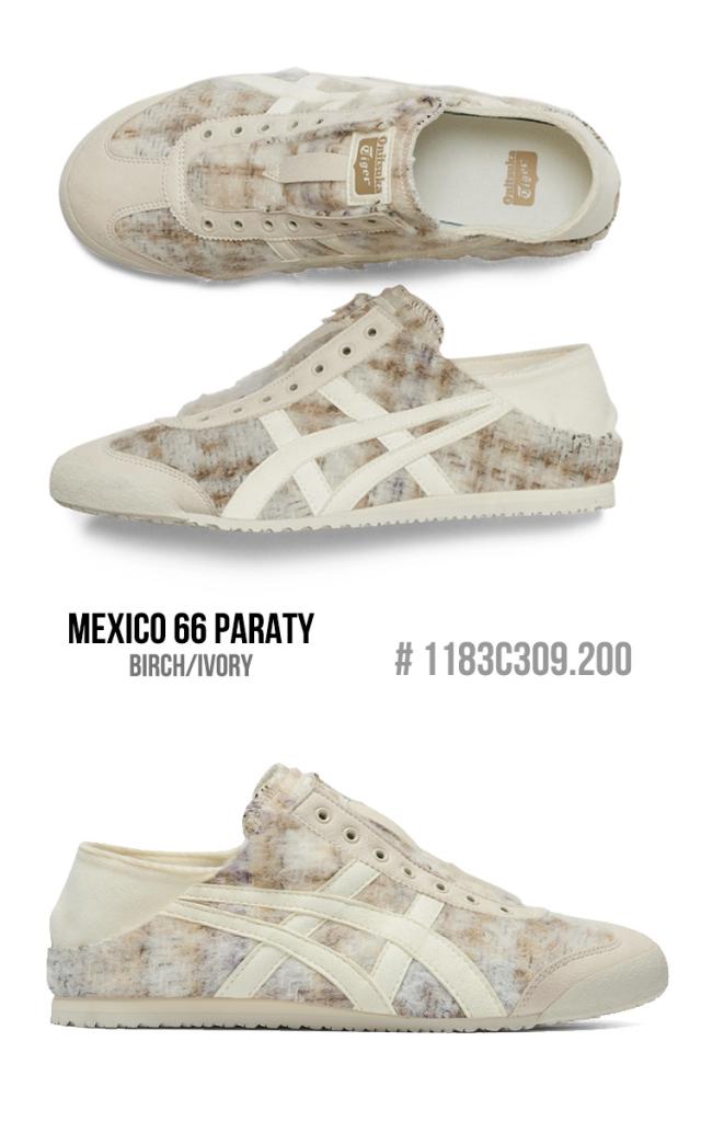 オニツカタイガー スニーカー Onitsuka Tiger MEXICO 66 PARATY メキシコ 66 パラティ メンズ レディース BIRCH/IVORY アイボリー #1183C309.200 シューズ_4