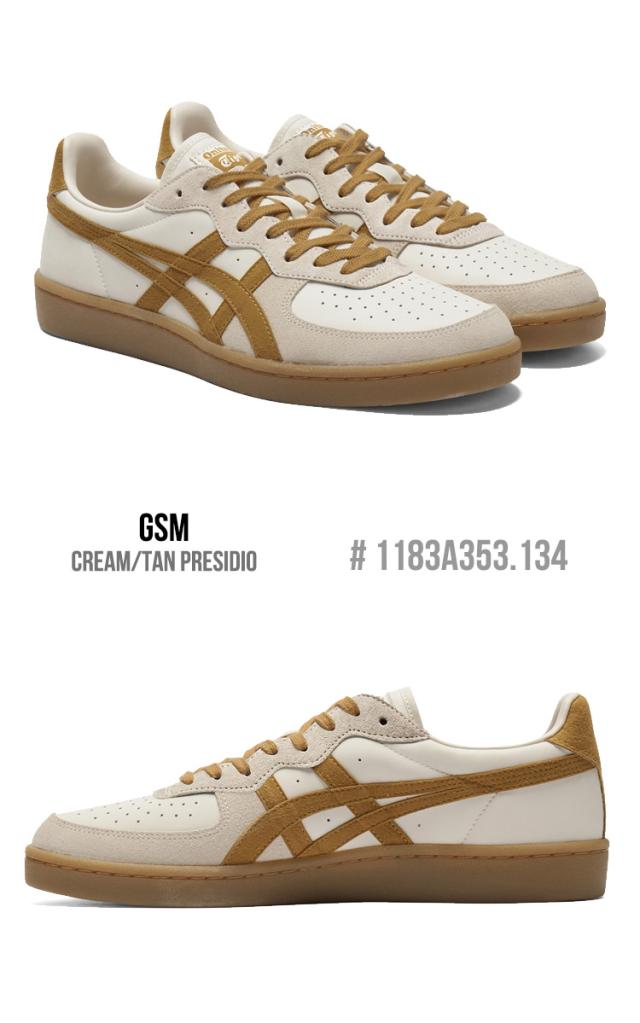 オニツカタイガー スニーカー Onitsuka Tiger GSM ジーエスエム メンズ レディース CREAM/TAN PRESIDIO クリーム #1183A353.134 シューズ_1