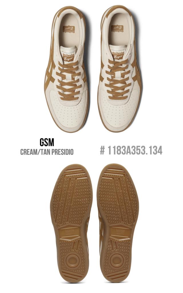 オニツカタイガー スニーカー Onitsuka Tiger GSM ジーエスエム メンズ レディース CREAM/TAN PRESIDIO クリーム #1183A353.134 シューズ_3
