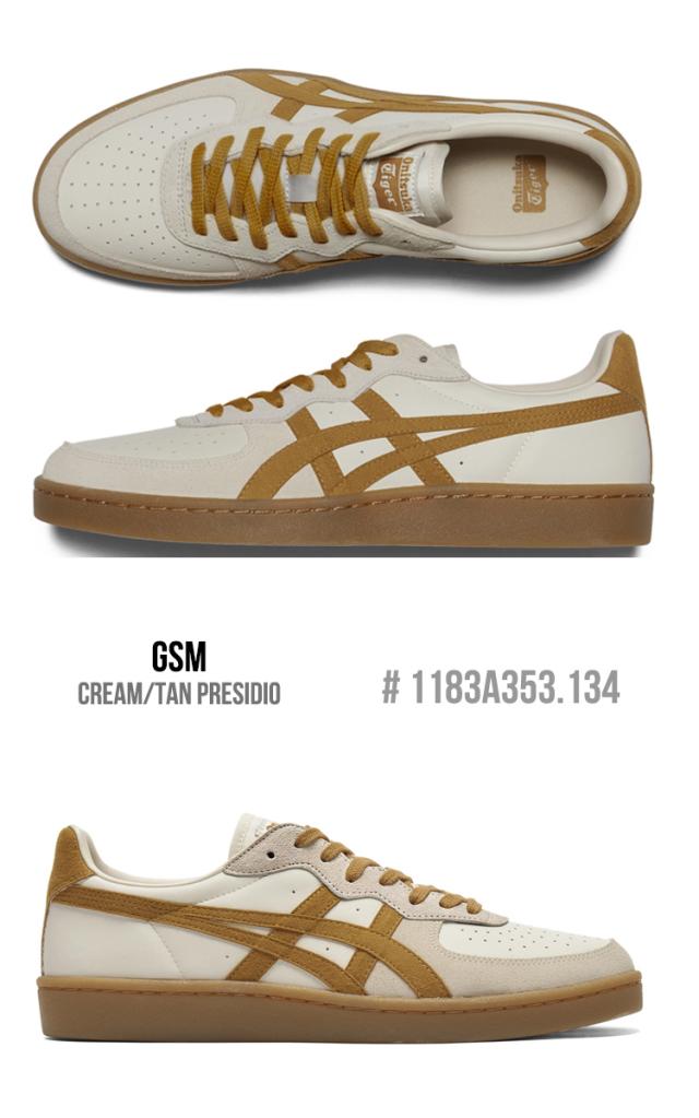 オニツカタイガー スニーカー Onitsuka Tiger GSM ジーエスエム メンズ レディース CREAM/TAN PRESIDIO クリーム #1183A353.134 シューズ_4