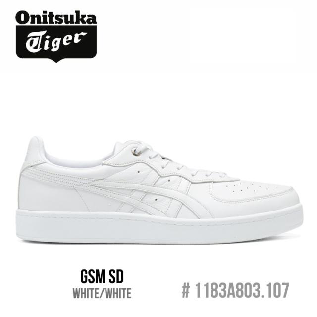 オニツカタイガー スニーカー Onitsuka Tiger GSM SD ジーエスエム エスディー メンズ レディース WHITE/WHITE ホワイト #1183A803.107 シューズ
