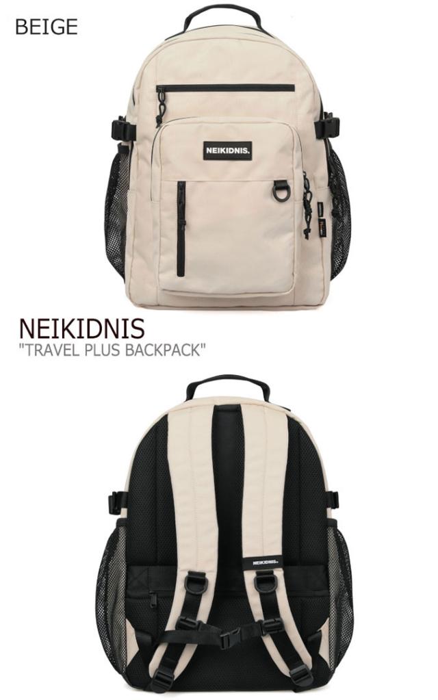 ネイキドニス リュック NEIKIDNIS メンズ レディース TRAVEL PLUS BACKPACK トラベル プラス バックパック BLACK ブラック BURGUNDY バーガンディー BEIGE ベージュ NAVY ネイビー 053TPB06/02/540/762 バッグ SZR