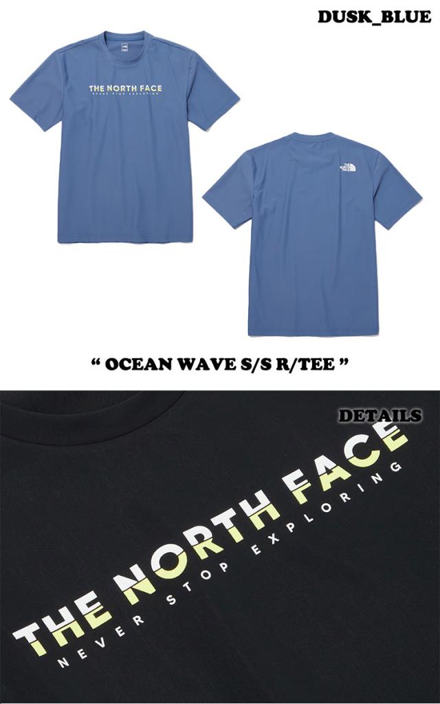 ノースフェイス ラッシュガード THE NORTH FACE ラッシュガード メンズ レディース OCEAN WAVE S/S R/TEE オーシャン ウェーブ ショートスリーブ ラウンドTEE BLACK ブラック MIDNIGHT NAVY ミッドナイト ネイビー DUSK BLUE ダスク ブルー NT7UP35A/B/C 半袖 ウェア