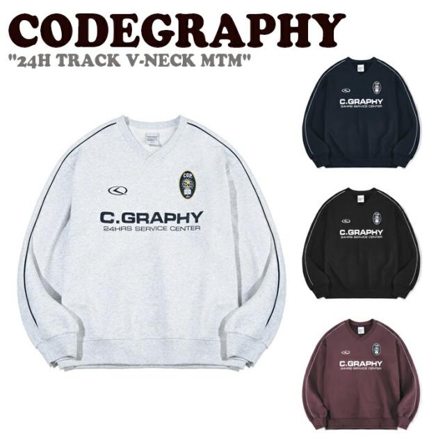 コードグラフィー トレーナー CODEGRAPHY メンズ レディース 24H TRACK V-NECK MTM トラック Vネック スウェットシャツ MELANGE GREY メランジ グレー BURGUNDY バーガンディー NAVY ネイビー BLACK ブラック CBCFUTL107 CBDSUTL110 ウェア