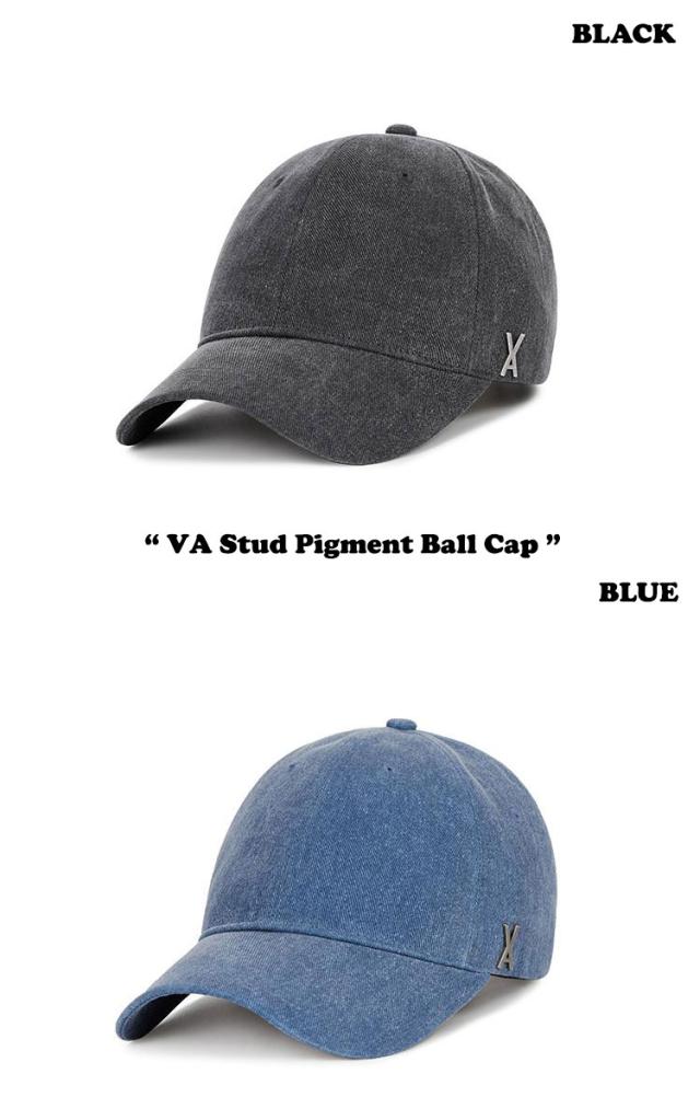 バザール キャップ VARZAR キャップ 正規販売店 VA Stud Pigment Ball Cap スタッド ピグメント ボールキャップ BLACK ブラック BLUE ブール BEIGE ベージュ SKY スカイ 1286/7/8/9 ACC_1