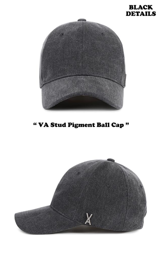 バザール キャップ VARZAR キャップ 正規販売店 VA Stud Pigment Ball Cap スタッド ピグメント ボールキャップ BLACK ブラック BLUE ブール BEIGE ベージュ SKY スカイ 1286/7/8/9 ACC_3