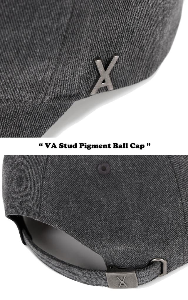 バザール キャップ VARZAR キャップ 正規販売店 VA Stud Pigment Ball Cap スタッド ピグメント ボールキャップ BLACK ブラック BLUE ブール BEIGE ベージュ SKY スカイ 1286/7/8/9 ACC_4