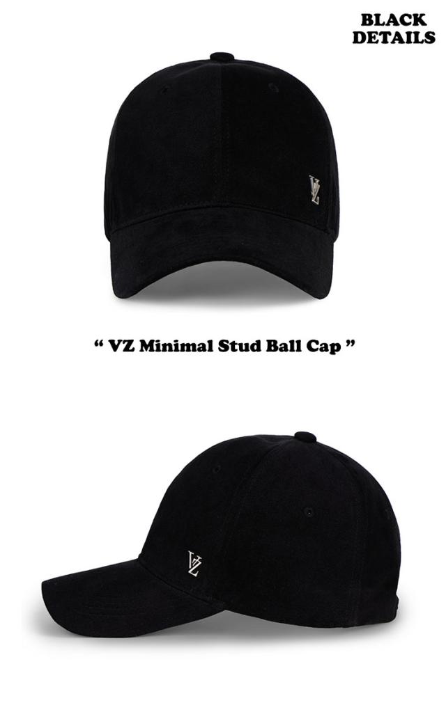 バザール キャップ VARZAR 正規販売店 VZ Minimal Stud Ball Cap ミニマル スタッド ボールキャップ BLACK ブラック BEIGE ベージュ NAVY ネイビー WHITE ホワイト varzar1290/1/2/3 ACC