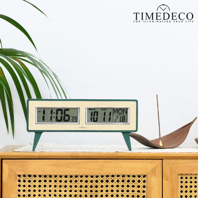 タイムデコ 置き時計 TIMEDECO 正規販売店 Dual Digital Table Clock デュアル デジタル テーブル クロック Natural Green ナチュラル グリーン 卓上時計 インテリア雑貨 韓国雑貨 韓国インテリア雑貨 韓国インテリア Timedeco12 ACC