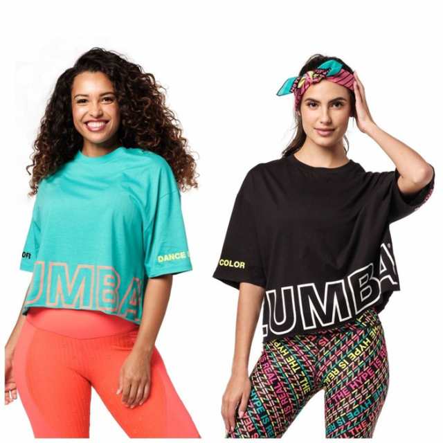 【即納】ZUMBAウェア ズンバ ヨガウェア ダンス衣装 スウェットジムウエア トレーニング 男女兼用 Tシャツ T2317-Y｜au PAY  マーケット