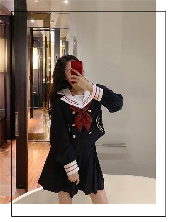 タイムセール、5倍ポイント】セーラー服 学生制服 JK制服 上下セット ...