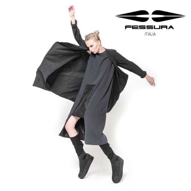 FESSURA DOUBLE HI-BAND Black レディース 長くつ ロング シューズ フェスーラ スニーカー  靴 イタリア ブランド おしゃれ