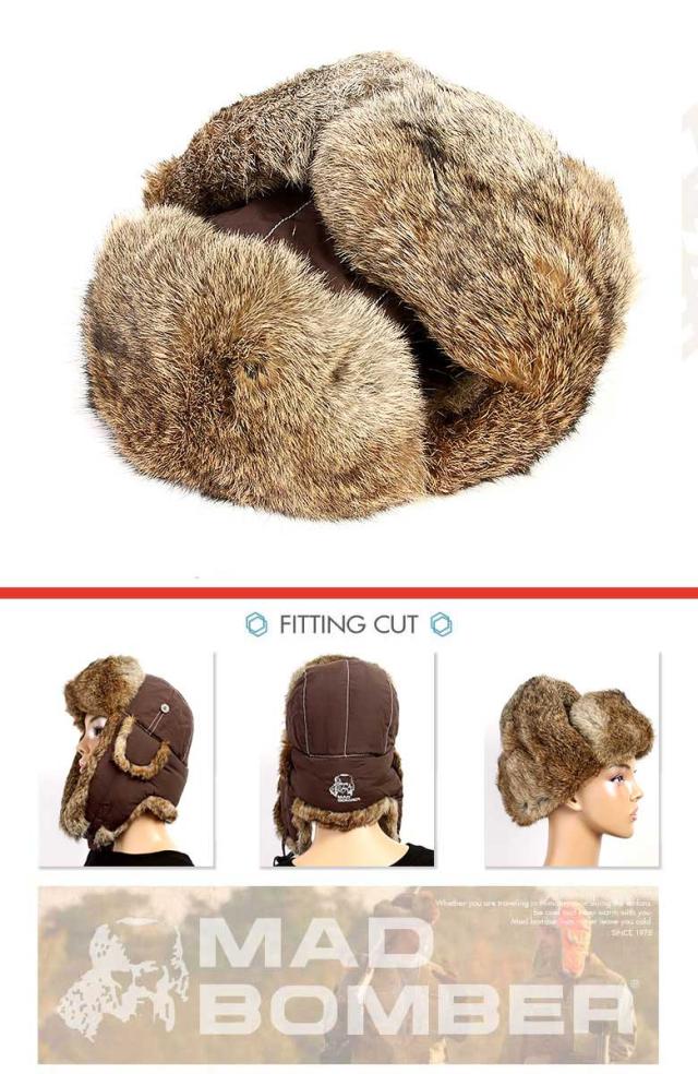 305CHOC MAD BOMBER ロシア帽子 マッドボンバーハット ラビット ファー