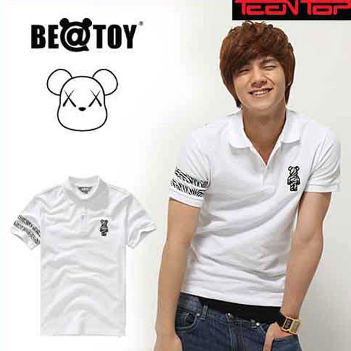 【送料無料】[正規品]TEENTOP C.A.P 着用 Zebra double_O White BEATOY T-シャツ 半袖 メンズ レディース 熊（くま）キャラクターT-シャツ 半袖 tシャツ レディース 半袖 ロゴ メンズ 半袖 プリント ストリート 半袖T-シャツの通販は