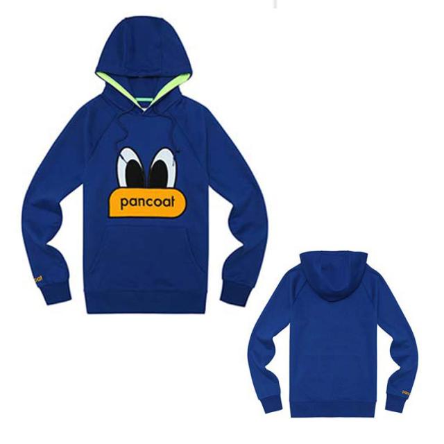 トレーナーフードT アヒル フード付き 冬 Tシャツ パーカー 長袖 HOOD アヒルTシャツトレーナー
