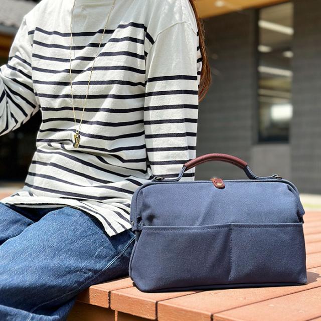 【鞄の國】 ダレスボストンバッグ ショルダーバッグ メンズ レディース 撥水 帆布 日本製 国産 豊岡製鞄 旅行 紺 カーキ ベージュ KBN10456_4