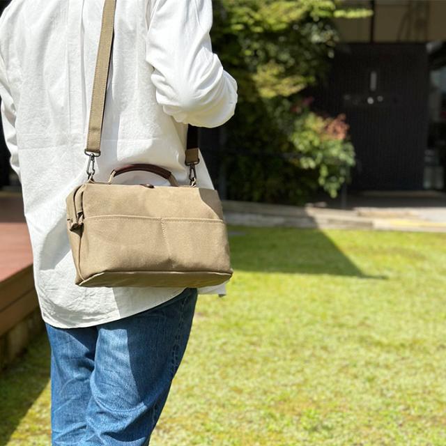 【鞄の國】 ダレスボストンバッグ ショルダーバッグ メンズ レディース 撥水 帆布 日本製 国産 豊岡製鞄 旅行 紺 カーキ ベージュ KBN10456_5