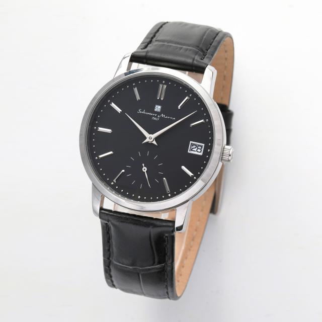 SM15103-SSBK クォーツ ウォッチ  腕時計 メンズ レザー watches お祝い 誕生日 プレゼント ギフト Salavatore Marra（サルバトーレマーラ） Salvatore Marra サルバトーレマーラ メンズ腕時計 SM-15103-2