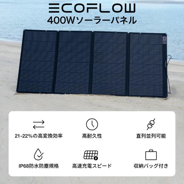 ポータブル電源 ソーラーパネル セット EcoFlow DELTA Pro