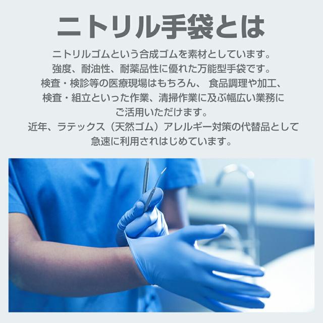 医療用 ニトリル手袋 パウダーフリー 2000枚(100枚入ｘ20箱) 一般医療機器クラス1 RAMEDICO 青 S M L LL 検査検診用 食品衛生法適合品 ブルー 粉なし ニトリルグローブ_1