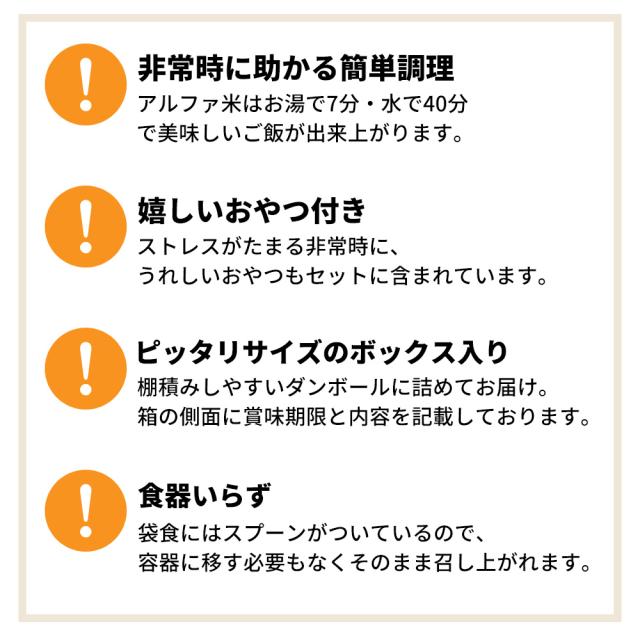 3日分 非常食セット 4セット(36食分) 15年保存水+7年保存食 詰め替え可能 Aセット HS7A04 アルファ米 保存パン 保存水 長期保存 3日間生きのびる 防災食 保存食 ななこめっつ ぱん革命 防災グッズ 災害備蓄 お菓子 避難 災害時