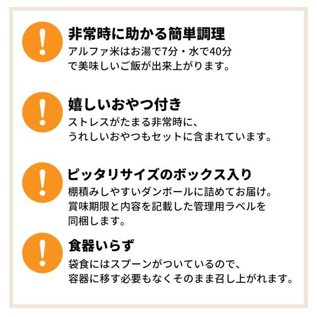 3日間分 非常食セット 4セット(36食分) 7年保存食 A アルファ米 保存パン 保存水 長期保存 3日間生きのびる 防災食 保存食 ななこめっつ ぱん革命 クッキー 防災グッズ 災害備蓄 お菓子 避難 災害時 HST7A04_3