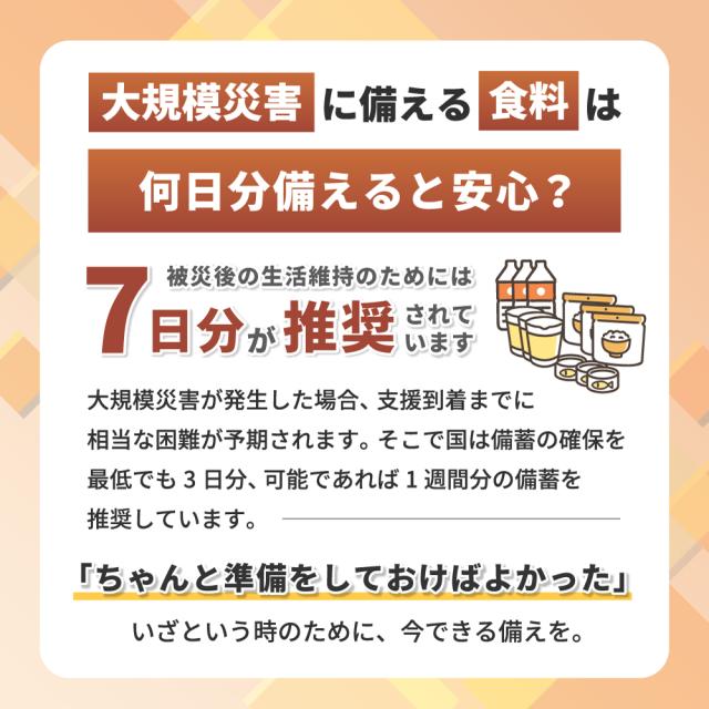 4人用/7日分(84食) 非常食セット アルファ米/パンの缶詰(家族4人分 7日間生きのびる 防災食 防災 食品 尾西 携帯おにぎり サタケ 安心米 5年保存食セット 防災セット 防災グッズ 災害備蓄用パン 生命のパン_3