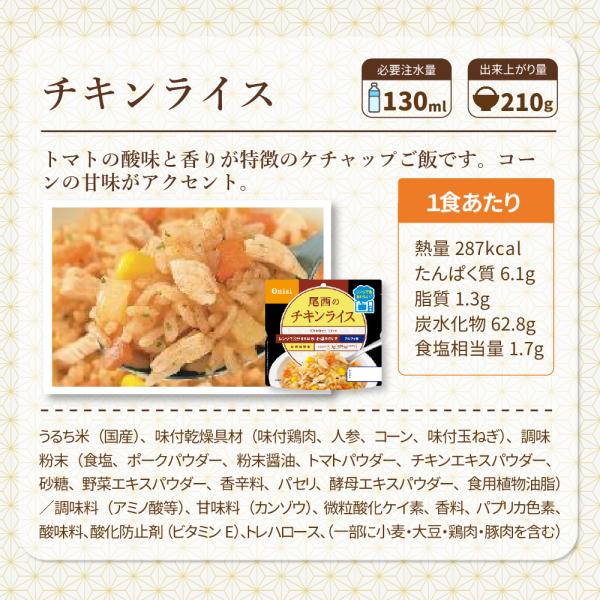 尾西のレンジ+(プラス)山菜おこわ 20食 ケース 5年保存 尾西食品 尾西 アルファ米 アルファー米 アルファ化米 電子レンジ 時短 非常食 非常食セット 保存食 防災食 保存食セット おすすめ 登山 キャンプ_7