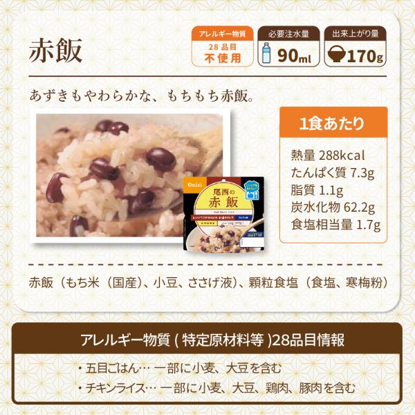 尾西のレンジ+(プラス)山菜おこわ 20食 ケース 5年保存 尾西食品 尾西 アルファ米 アルファー米 アルファ化米 電子レンジ 時短 非常食 非常食セット 保存食 防災食 保存食セット おすすめ 登山 キャンプ_9