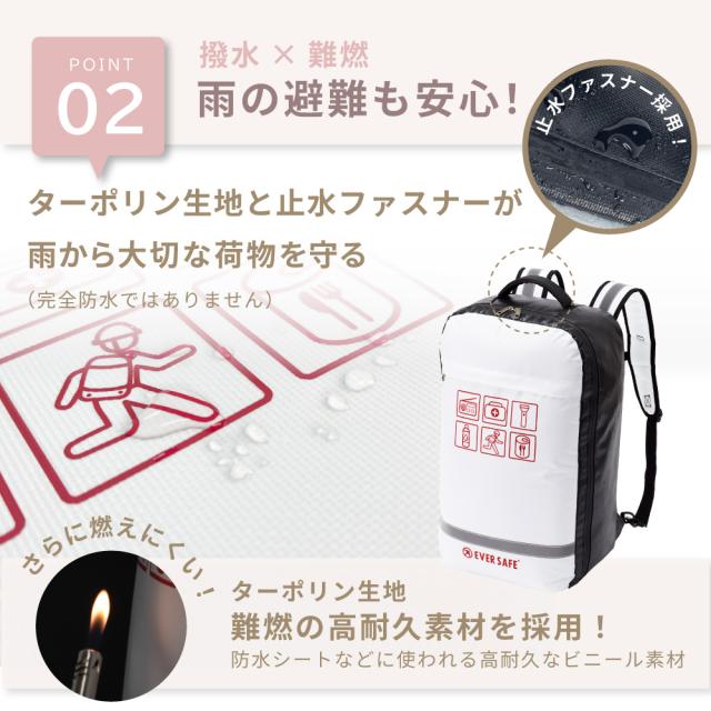 防災セット 1人用 底まで開く防災リュック L4TPHE01 警戒レベル4 ヘルメット ライナー付 防災士監修 防災リュック 非常食 保存水