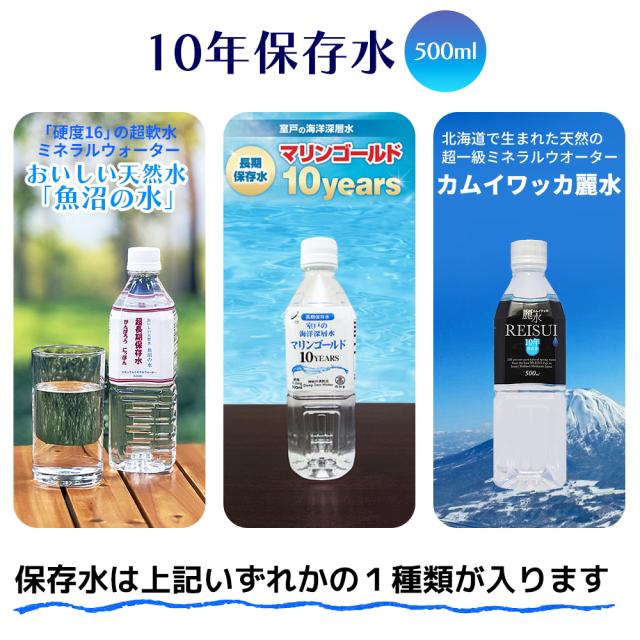 3日分 非常食セット 8セット(72食分) 10年保存水+5年保存食 詰め替え可能 Aセット HS5A08 アルファ米 保存パン 保存水 長期保存 3日間生きのびる 防災食 保存食 尾西 防災グッズ 災害備蓄 乾パン カンパン クラッカー 缶詰め お菓子_6
