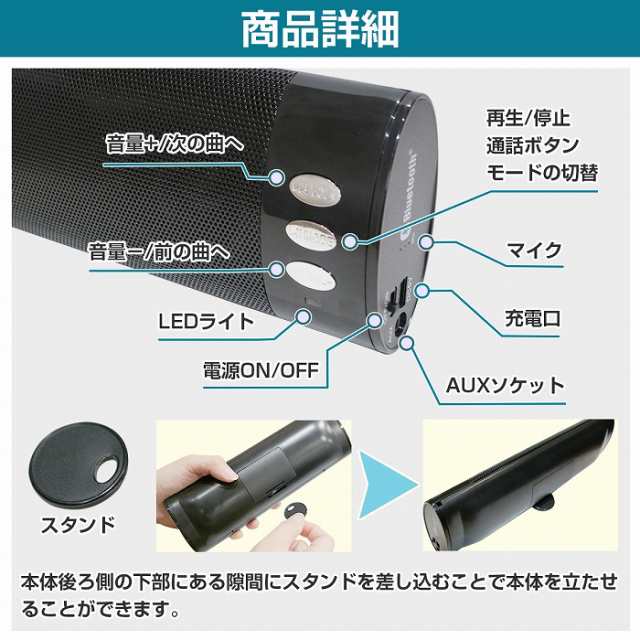 Bluetooth ステレオ スピーカー スマホ iphone アンドロイド ...