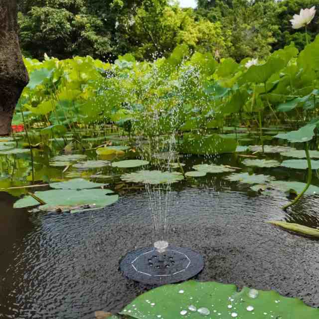 ソーラーポンプ 自動 噴水ソーラー噴水ポンプ 池 風景 プール