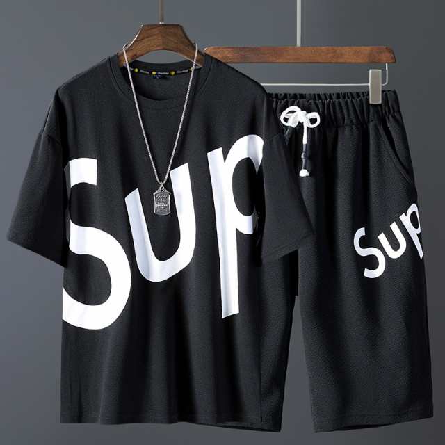 夏新作 メンズ セットアップ 上下セット 大きいサイズ 黒 Ｔシャツ ショートパンツ カジュアル ゆったり ルームウェア スポーツウェアの通販はau  PAY マーケット Mikoi au PAY マーケット－通販サイト