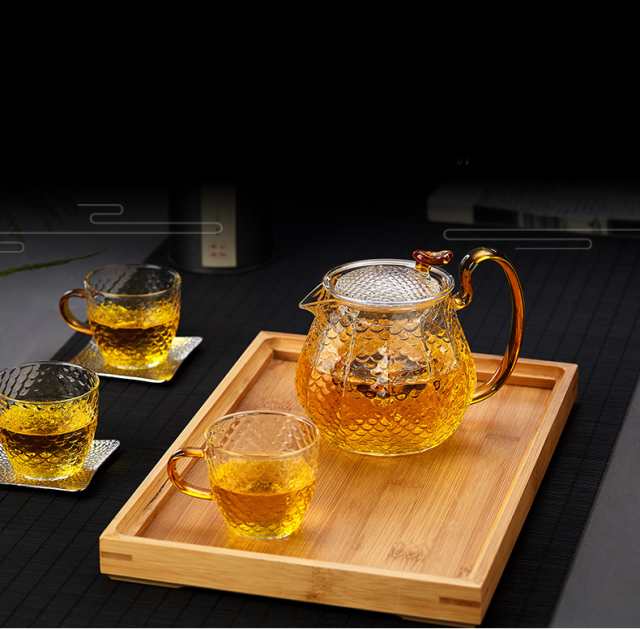 ティーポット 耐熱ガラス 5点セット ティーカップ コップ 茶器 茶